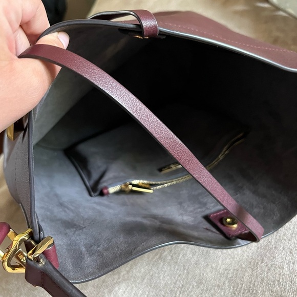 Michael Kors Collection Burgundy Bucket Bag - Picture 3 of 7